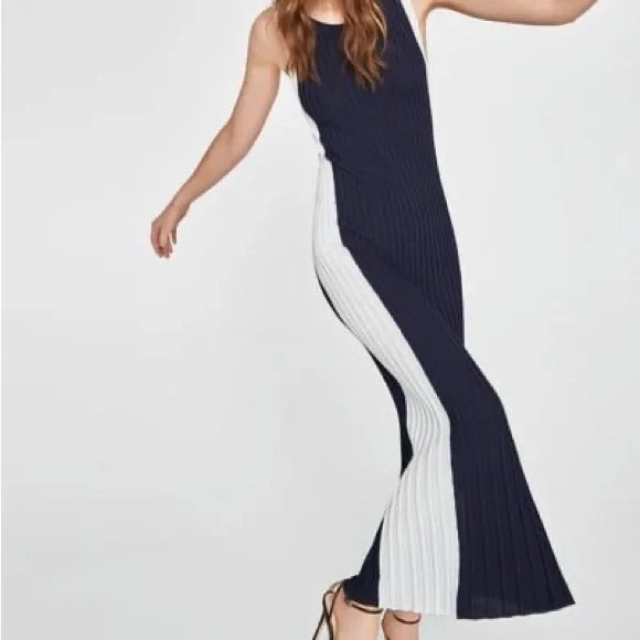 Zara | Dresses | Navy Ribbed Color Block Knit Maxi Dress Zara | Poshmark Zara | Dresses | Navy Ribbed Color Block Knit Maxi Dress Zara | Poshmark